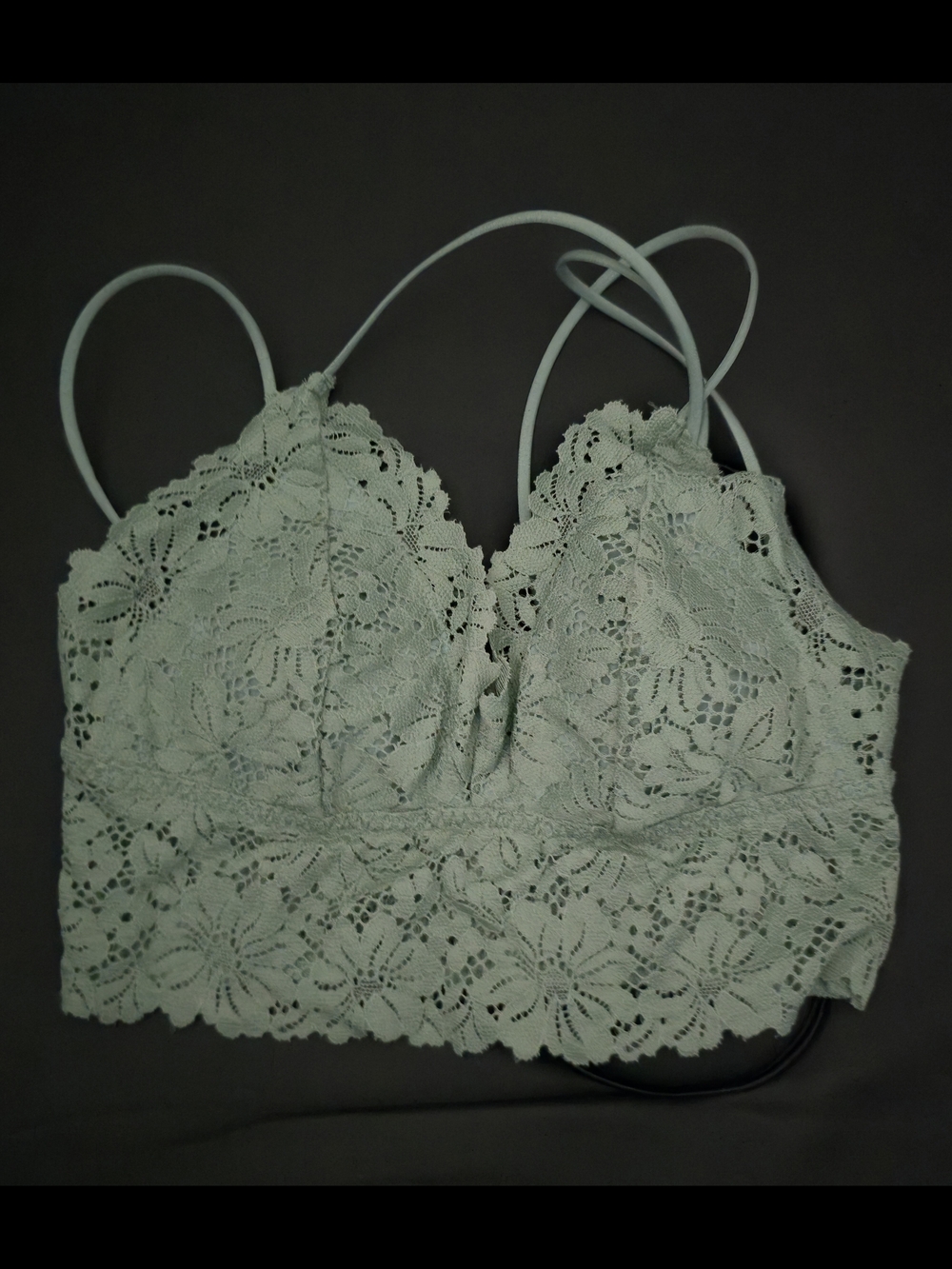 PINK Victoria's Secret Lace Bralette - Sage Green